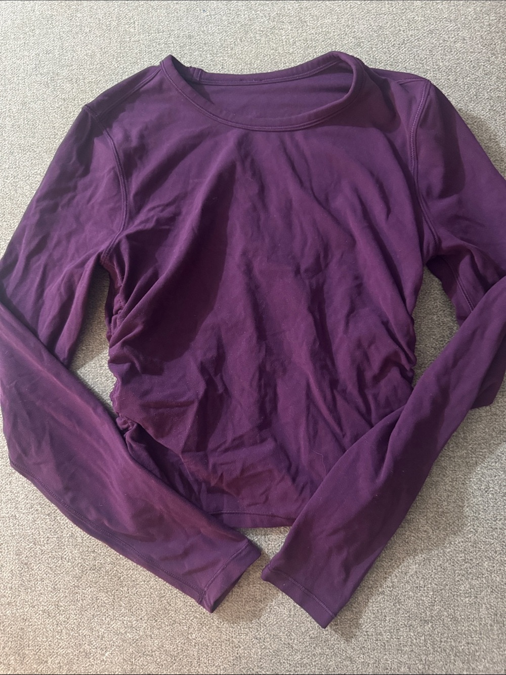 3/$15- Women's Long Sleeve Crew Neck Top - Purple